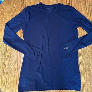 Figs Ribbed Longsleeve Underscrub - Navy